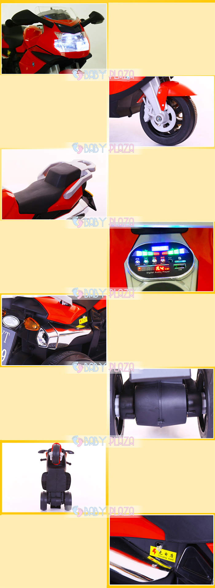 Xe moto thể thao BYT-6189 dành cho bé - Xe moto điện, xe máy điện cho ...
